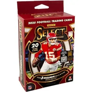 2025 Select Football Hanger Box Black & Gold Flash Collectible Sports Trading Cards
