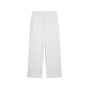 PUMA Womens Wardrobe Essentials Peach Touch Slouchy Sweatpants Casual - White