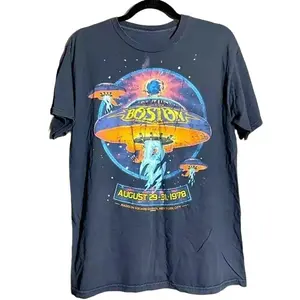 Rare 1978 Boston Band Tour Gift For Fan Cotton Tee T-shirt, Graphic tees, Men gifts, Men clothing , T Shirt for Men, Men graphic Tee