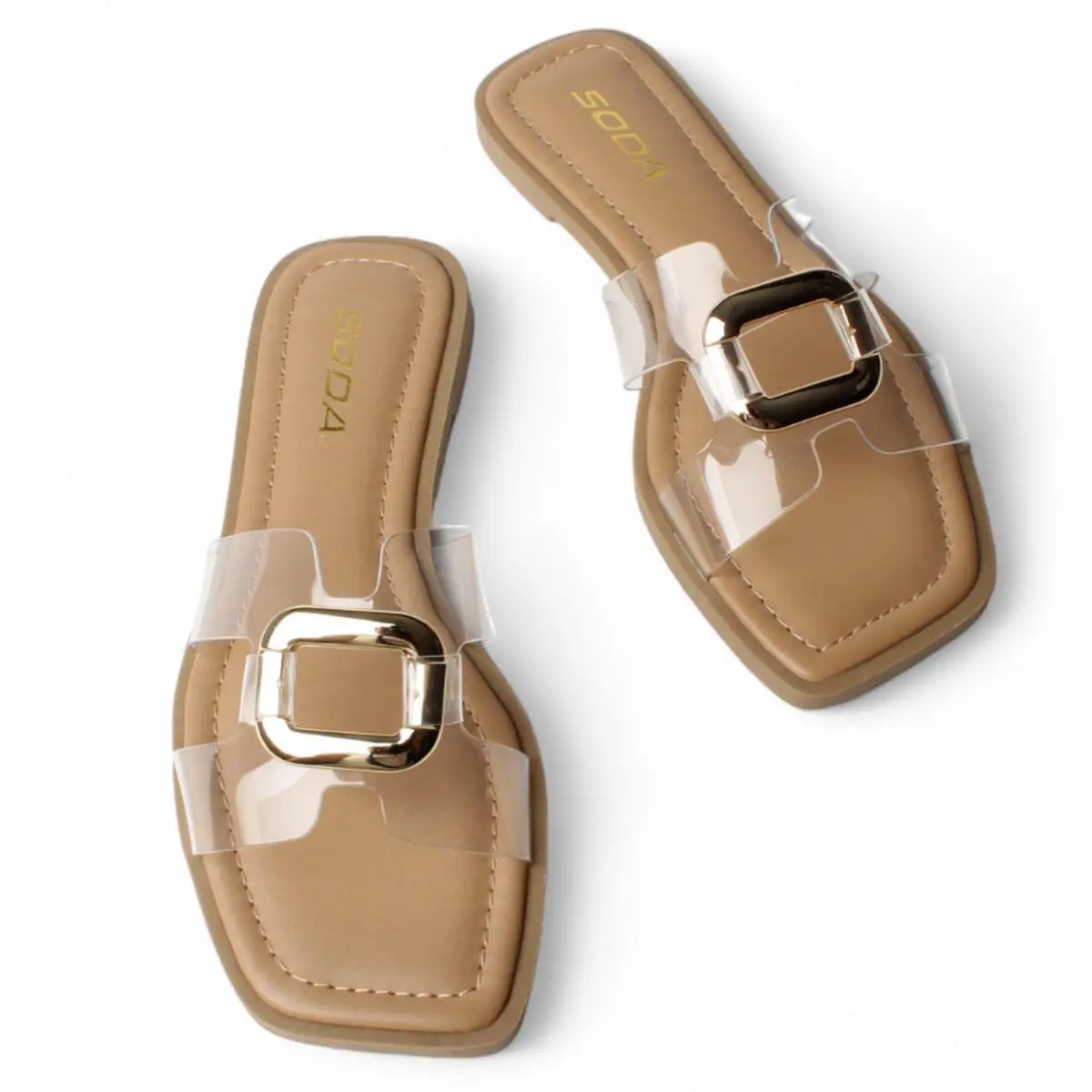 Feng Clear Flat Sandal  Women Summer Trendy Fashion