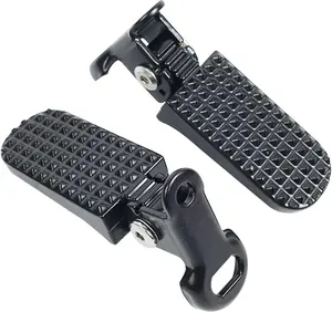 1 Pair of  Foot Pegs, Aluminium Alloy Non-Slip  Pegs for Folding  and Mountain  Durable