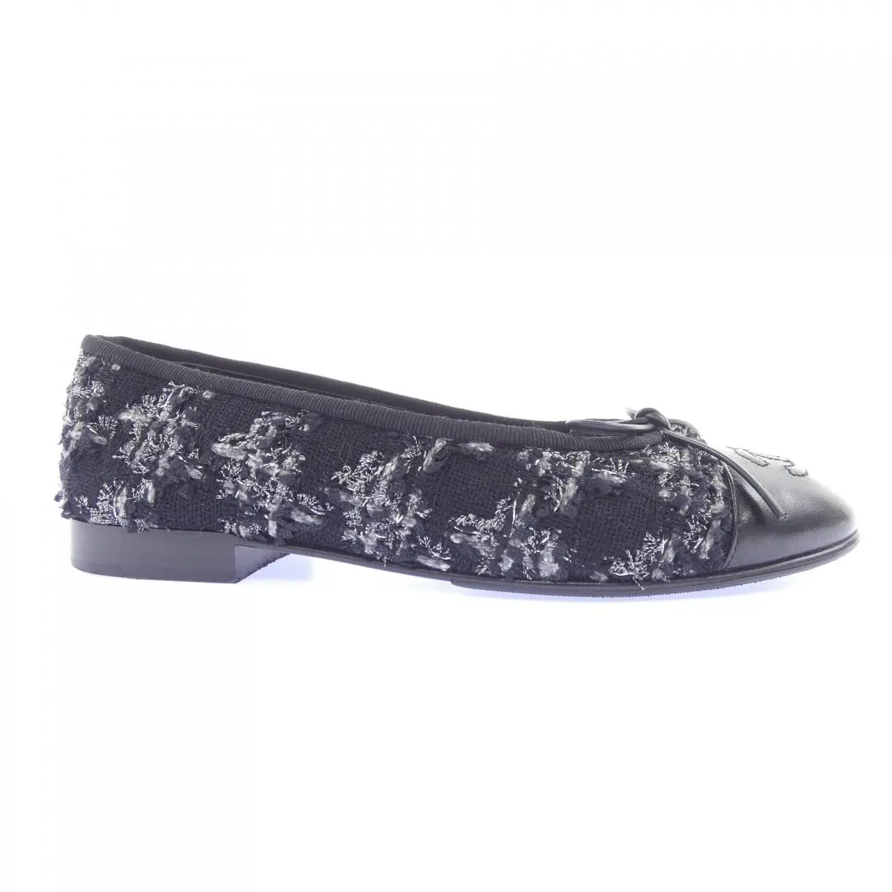 Pre-owned CHANEL Lambskin Small Leather Goods Ballerina Flat Shoes