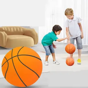 2025 New Silent Basketball Foam  Hush Handle Basketball, Quiet Dribbling Indoor, Indoor Training Ball for Improved Game Experience foam basketball indoor training