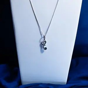 Elegant 925 Silver Letter 'E' Pendant Necklace Unisex