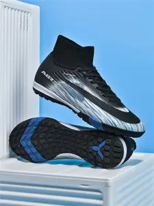 Men Women High-End Seamless Football Shoes, Anti-Slip Durable Outdoor Lawn Soccer Shoes, Super Grip Support, Fashionable Design