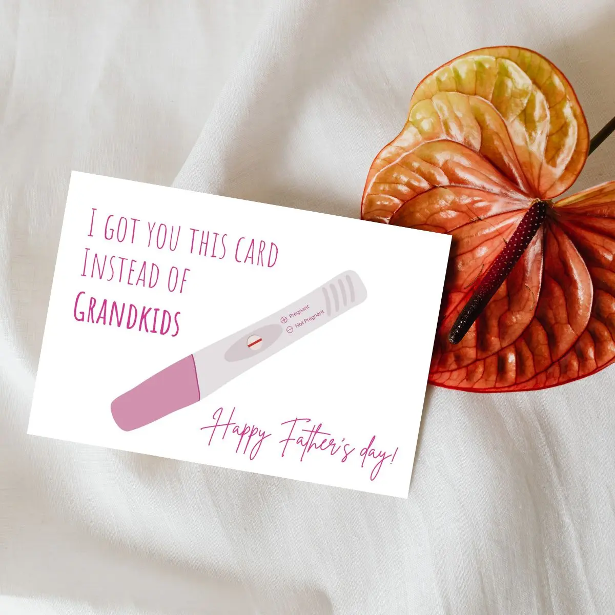 I Got You This Card Instead Of Grandkids, Funny Father's Day Card, Rude Dad Day Greeting, Hilarious Dad Gift, Humorous Father's Day Gift