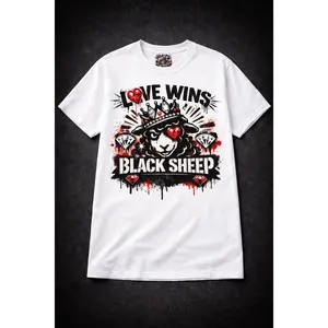 Love Wins x Black Sheep Chosen Heart Logo Tee