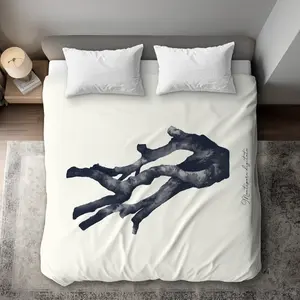 Begin Home Decor C1DCKSW08YTGPY Montipora Digitata Coral King Size Duvet Cover - Coastal Beige Decor