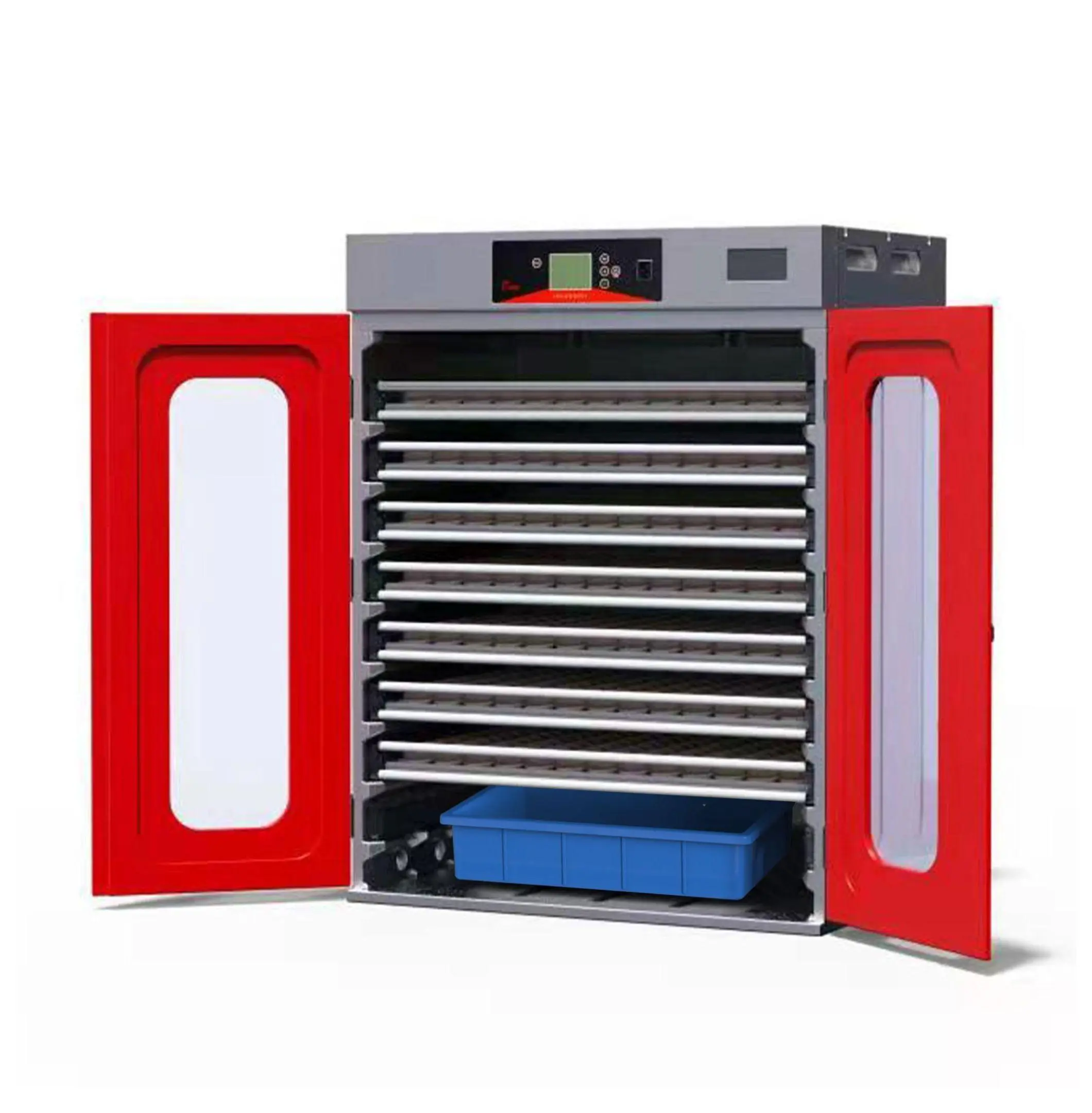 1000-Capacity PE Plastic Poultry Egg Incubator - Automatic Turning, Digital Temperature Control, Heated, Corrosion-Resistant - High Success Rate Hatcher for Chicken, Goose, Quail