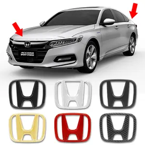 Car Front Rear Logo Auto Grille Emblem Sticker Accessories Car Stickers For Honda CR-V STEPWGN Civic Accord City XR-V Envix ODYSSEY VEZEL Fit