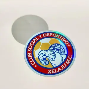 Club Social y Deportivo Xelajú Holographic Vinyl Decal Sticker, Self Adhesive Label, Strong Hold Art Supplies for Multi-Use DIY Scrapbooking & Stamping