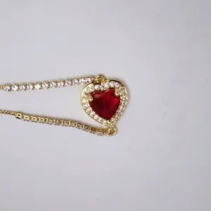 love heart bracelet, beautiful style, gold-plated
