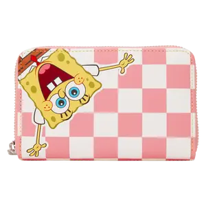 SpongeBob SquarePants & Patrick Star Checkered Zip Around Wallet