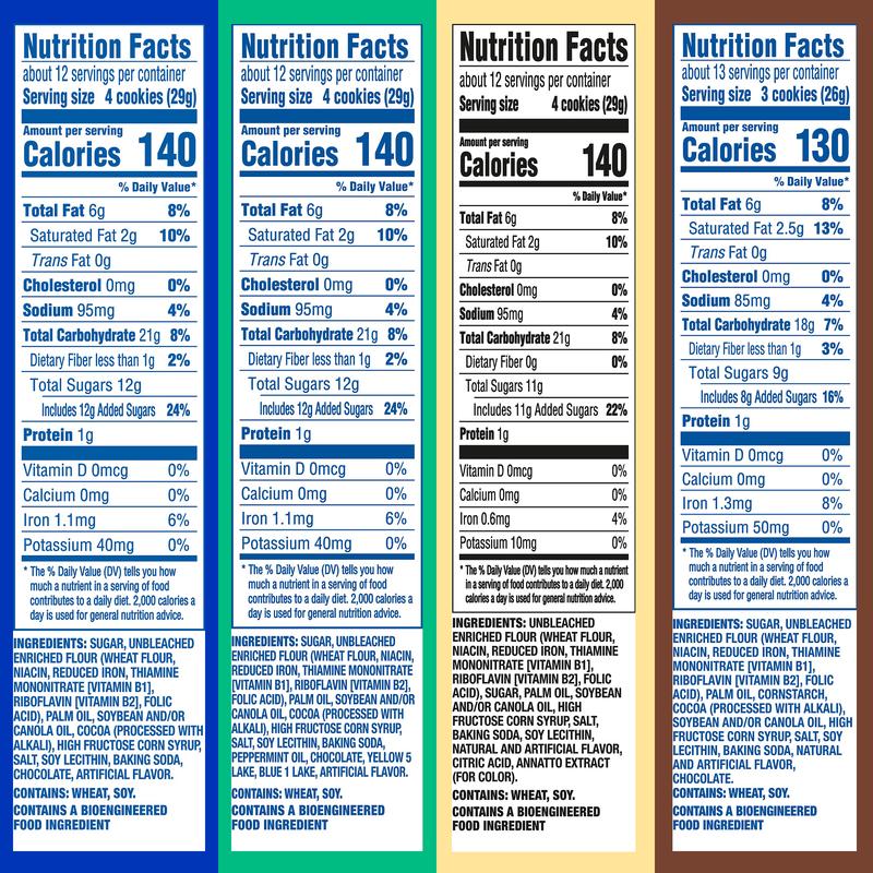 OREO Thins Cookie Variety Pack | Assorted Original, Chocolate Ganache, Lemon, & Mint