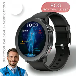 New E200 Smartwatch with Bluetooth Calling, ECG Heart Monitoring, Body Fat Measurement, Blood Pressure & Blood Sugar Monitoring, Heart Rate Tracking, Bracelet