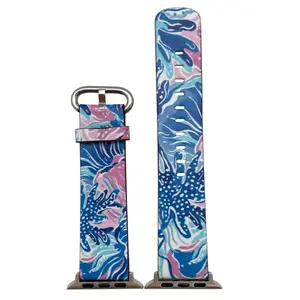 Olivia Pratt Abstract Faux Leather Watch Band #6