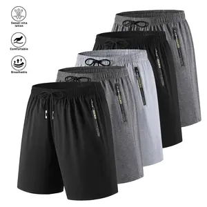 Men’s breathable summer athletic shorts for fitness enthusiasts, joggers, and home leisure wear; suitable for gym, running, basketball, and everyday casual scenes
