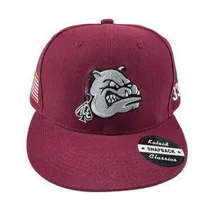 Lower Merion Adjustable Hat # 33 Bryant High School Red Snapback Baseball Cap Embroidered  Bull Dog Unisex