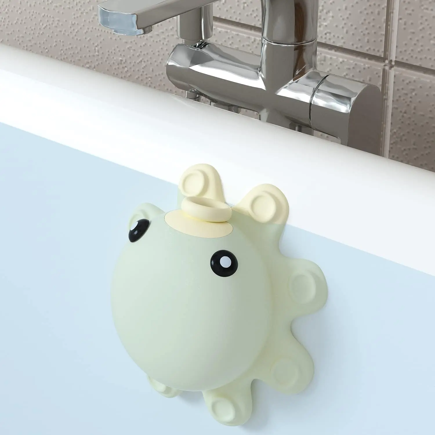 Bathtub Overflow Drain Cover Tub - tub Overflow Drain Cover, Soak Bath Overflow Drain Cover, Bathroom  Accessories, Adds Inches of Water for Deeper Bath (, White)