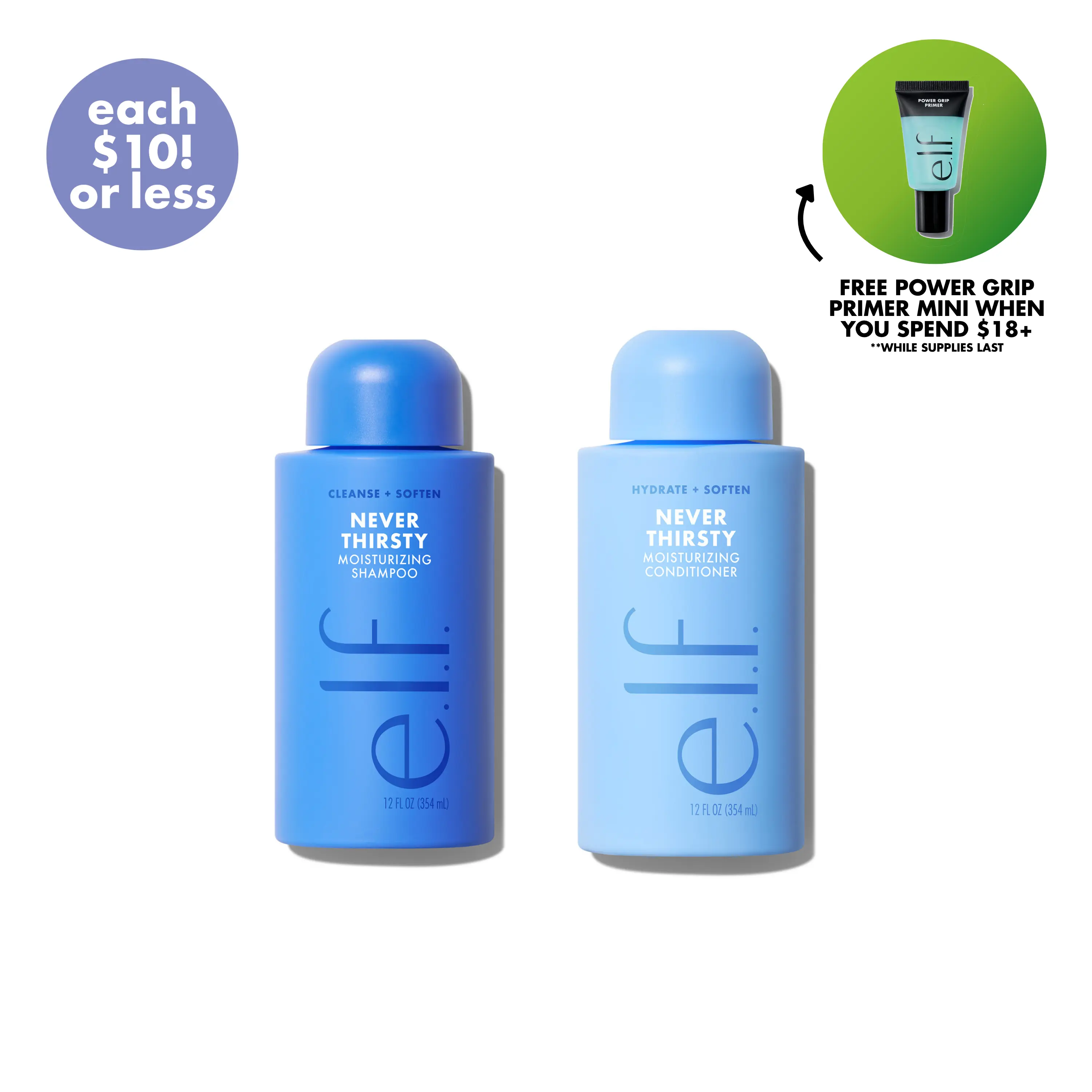 Never Thirsty Shampoo & Conditioner: Moisturize + Strengthen in One Set Never Thirsty Shampoo & Conditioner: Moisturize + Strengthen in One Set