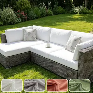 Outdoor Couch Cover, Solid Color Chenille Sofa Slipcover, Elastic Fit, Pet Friendly, Multiple Sizes Available