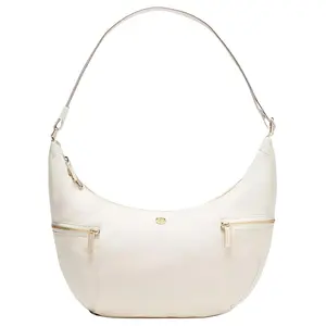 Lululemon Slouchy Sling 6L Gold Buckle Nylon Crossbody Bag for Women in White