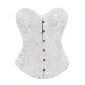Women's Floral Print Lace Up Shapewear Tube Top, Fashionable Grommet Eyelet Corset Top for Daily Wear, Tummy Control Shaper for Women