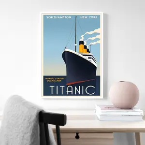 Titanic Vintage Poster Minimalistic Movie Poster Wall decoration Home Decoration Art Poster Frameless