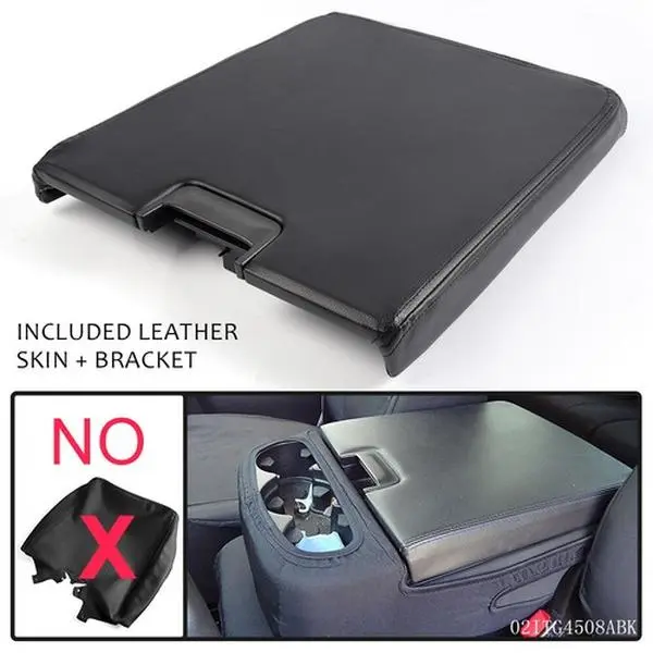 OE-Style Black Center Console Lid Armrest Top Pad Replacement Complete Unit, Console Cover for 2007-2013 Chevy Tahoe, 2008-2014 Chevy Silverado, GMC Sierra 1500/2500HD/3500, GMC Yukon Denali Front Split Bench Seat Truck Accessories