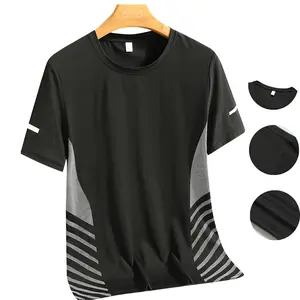 Reflective Accent Quick-Dry Tee - Versatile Activewear Perfect for Stylish Sets & Workouts