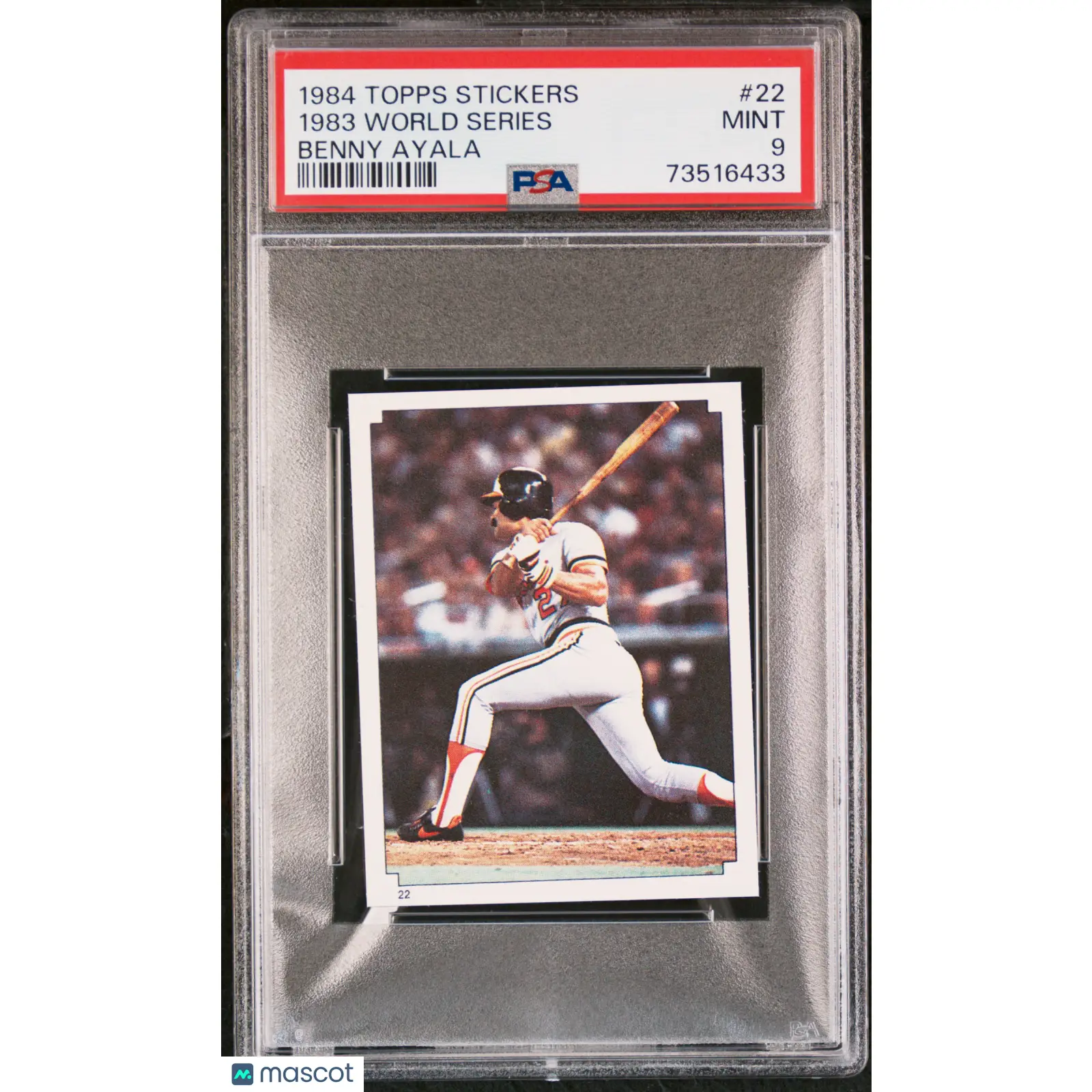 1983 World Series PSA 1984 Topps Stickers Baseball #22 9 73516433