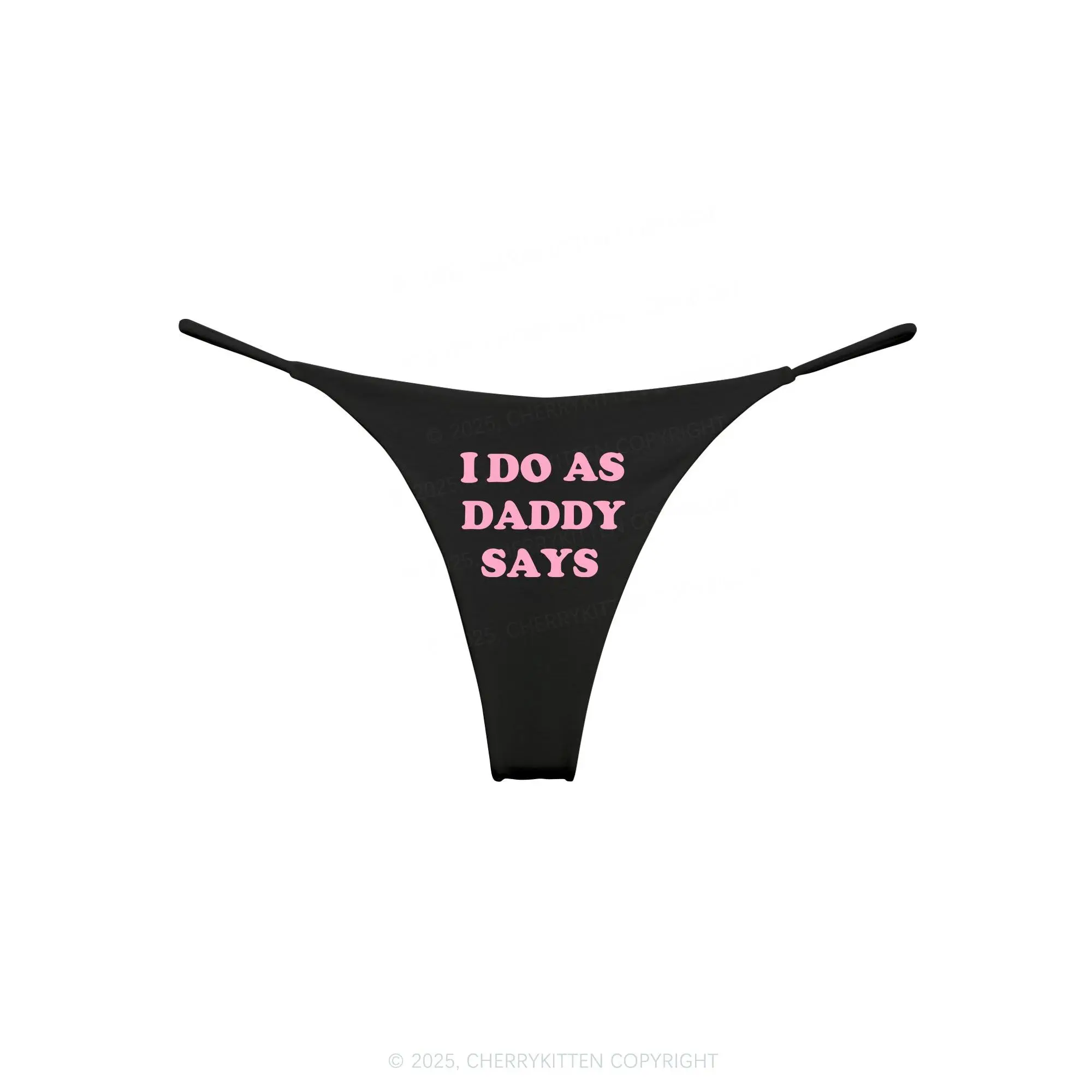 I Do As Daddy Says Y2K Bikini String Thong Cherrykitten
