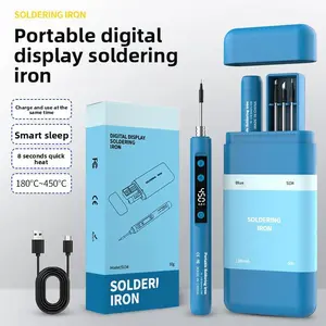 2026 New USB Wireless Electric Soldering Iron Set, Portable Digital Display, Tools and Gadgets for Household Welding Repair DIY