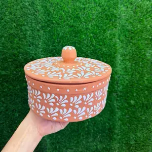 Clay Tortillero 1 Kilo Cielito Lindo Terracota Blanco (Set 1 piece).