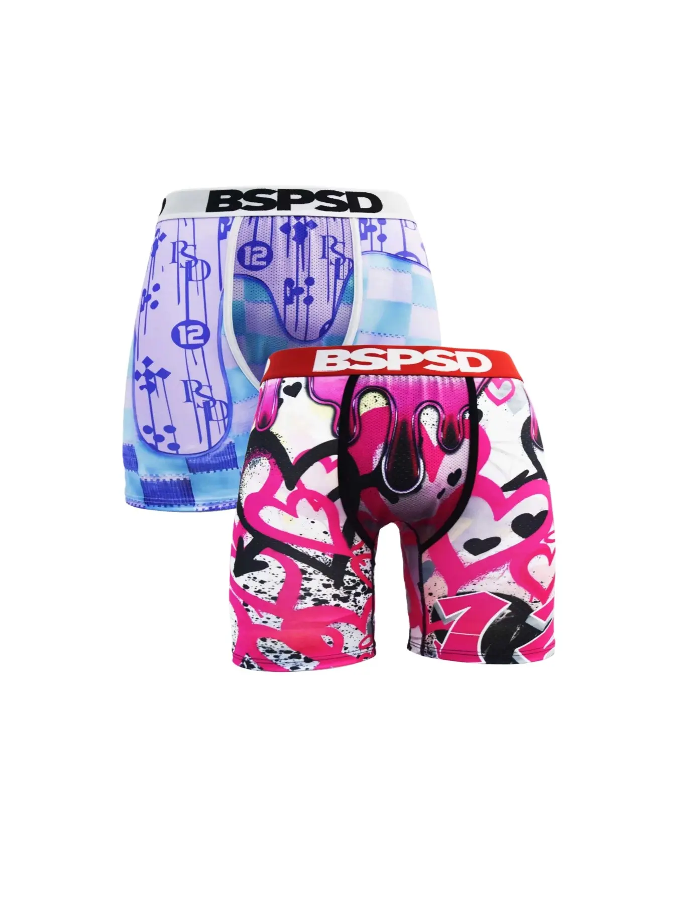 2 Pcs Men's Underwear Boxers Comfortable Breathable Fitted Elasticity Design Underwear Mans Inner Panties Fashion Printed Boxershorts Ideal for Daily Wear & Active Use Essential Men's Essentials
