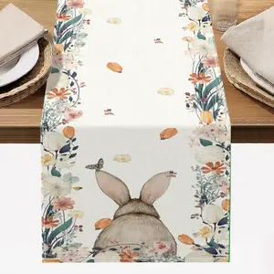 Easter Tablecloth, Holiday Decoration, Perfect for Spring Celebrations, Home Use, Party Occasions, High-Quality Material, Picnic Table Cover