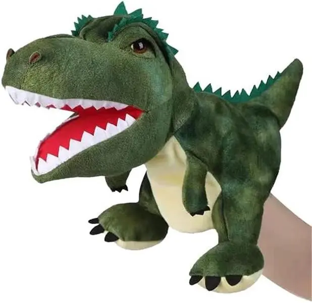 Tyrannosaurus Rex Puppet Dinosaur Stuffed Animal Toy Role Play,Suitable As a Birthday or Christmas Gift for Children.