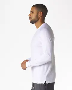 Dash Long Sleeve Tee White , Small