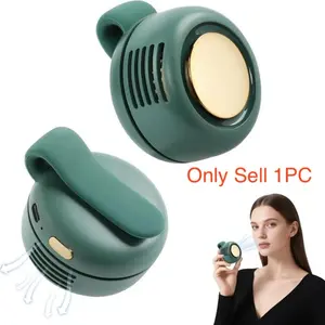 Portable Silent Mini Leafless Clip Fan, Three Speed Settings, Can Be Clipped on Shirt, Waist Clip Windmill Fan, Wearable Fan