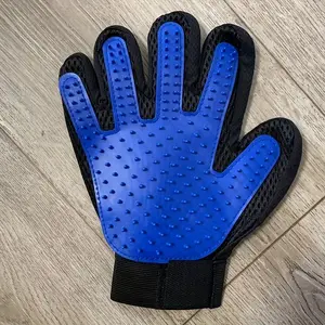 2PC Pet Grooming Gloves, Gentle Hair Removal Brush for Dogs and Cats, Easy to Clean, Extended Five-Finger Design, Suitable for Long and Short Fur