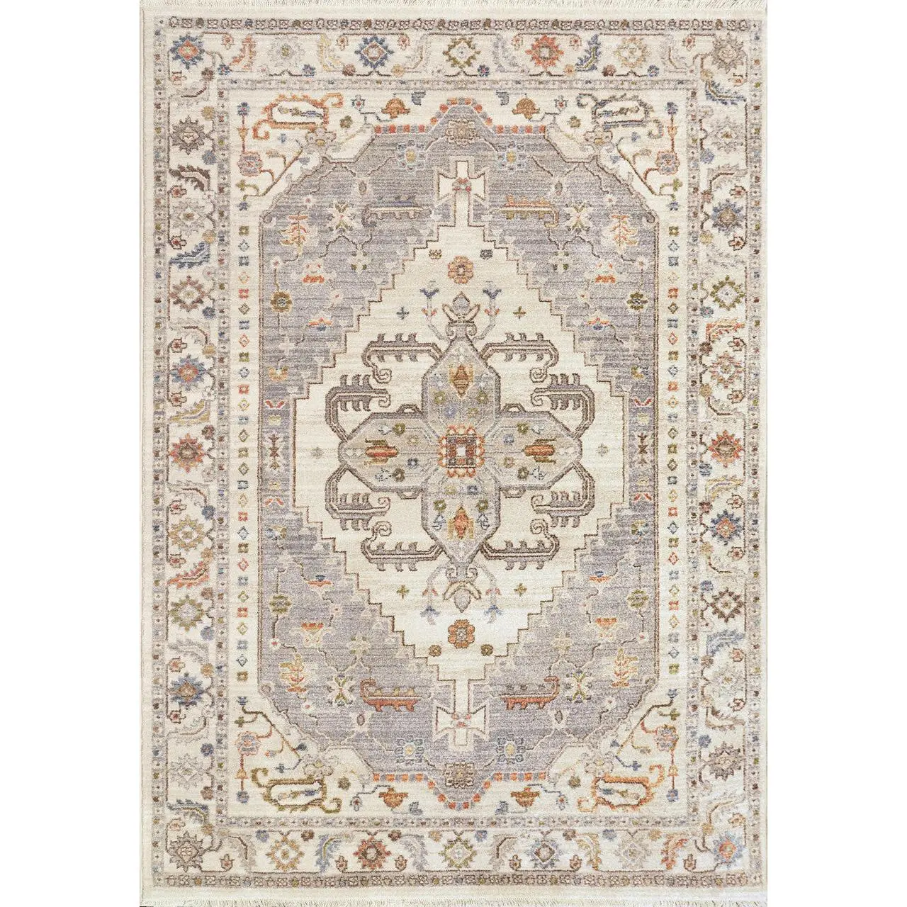 Dynamic Rugs Juno 6884 Ivory Grey Traditional Machine-Made Rug