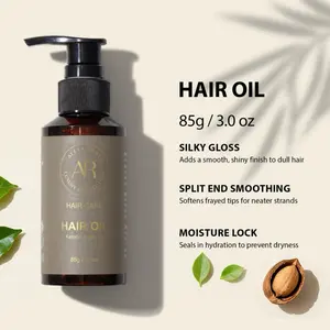 AR Argan Hair Oil 85g Silky Gloss Split End Smoothing Moisture Lock for Smooth Shiny Hair Care