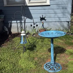 Backyard Expressions 27 Inch Resin Garden BirdBath