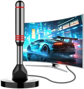 Digital TV Antenna for Smart TV Indoor，2026 HD Antenna with Strong Magnetic Base, 360°&Long Range Reception HDTV Antennas for Local Channels, Easy Installation Antennas for TVs Without Cable (5.5 in)