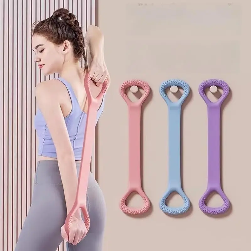 Unisex 3PC Adjustable Elastic Pilates Band Set - Durable Stretching Band, Professional Resistance Training, Spine Rehabilitation Fitness Gear, Adjustable Elastic Band