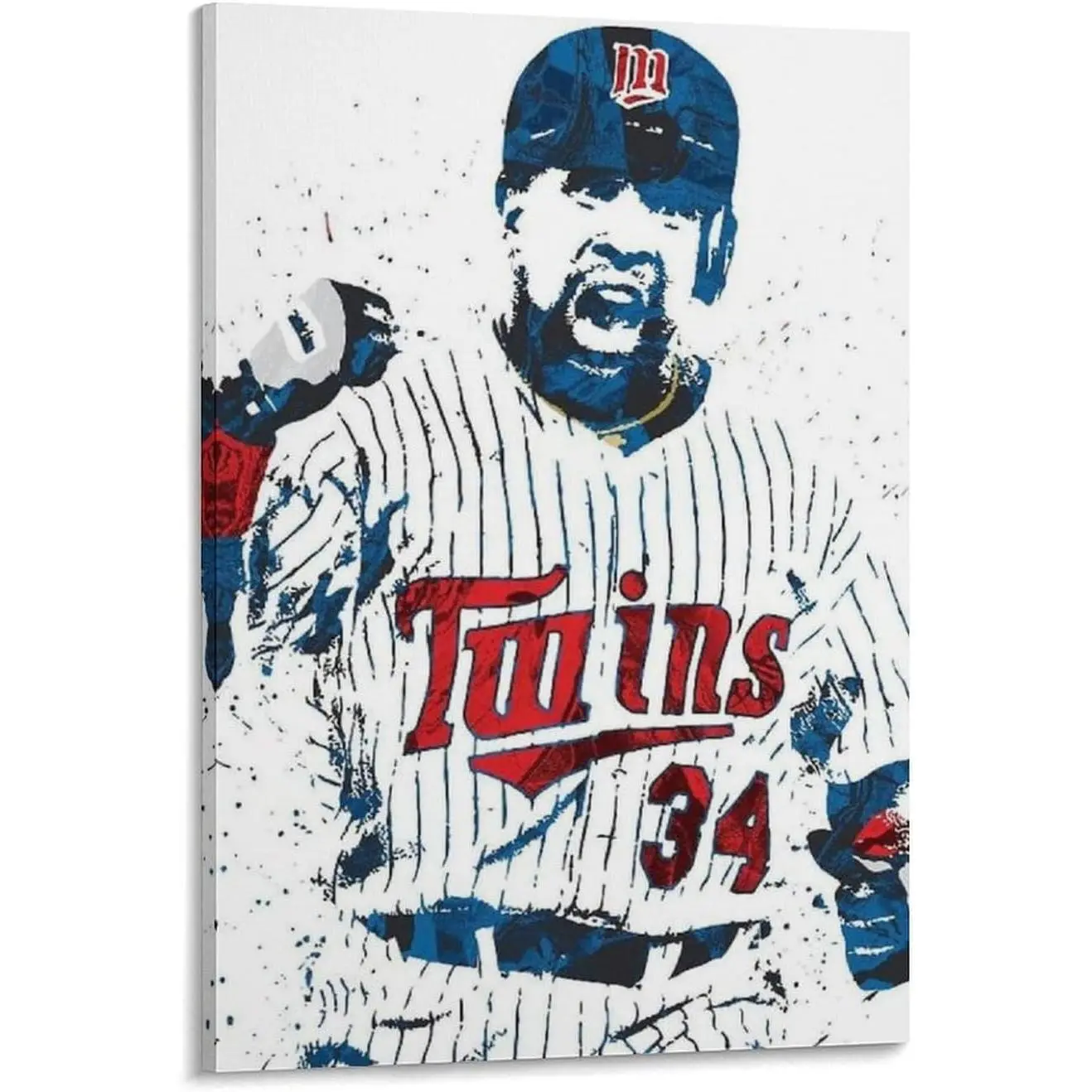 Kirby Puckett Baseball Player Poster Gifts Canvas Painting Poster Wall Art Decorative Picture Prints Modern Decor Framed-unframed