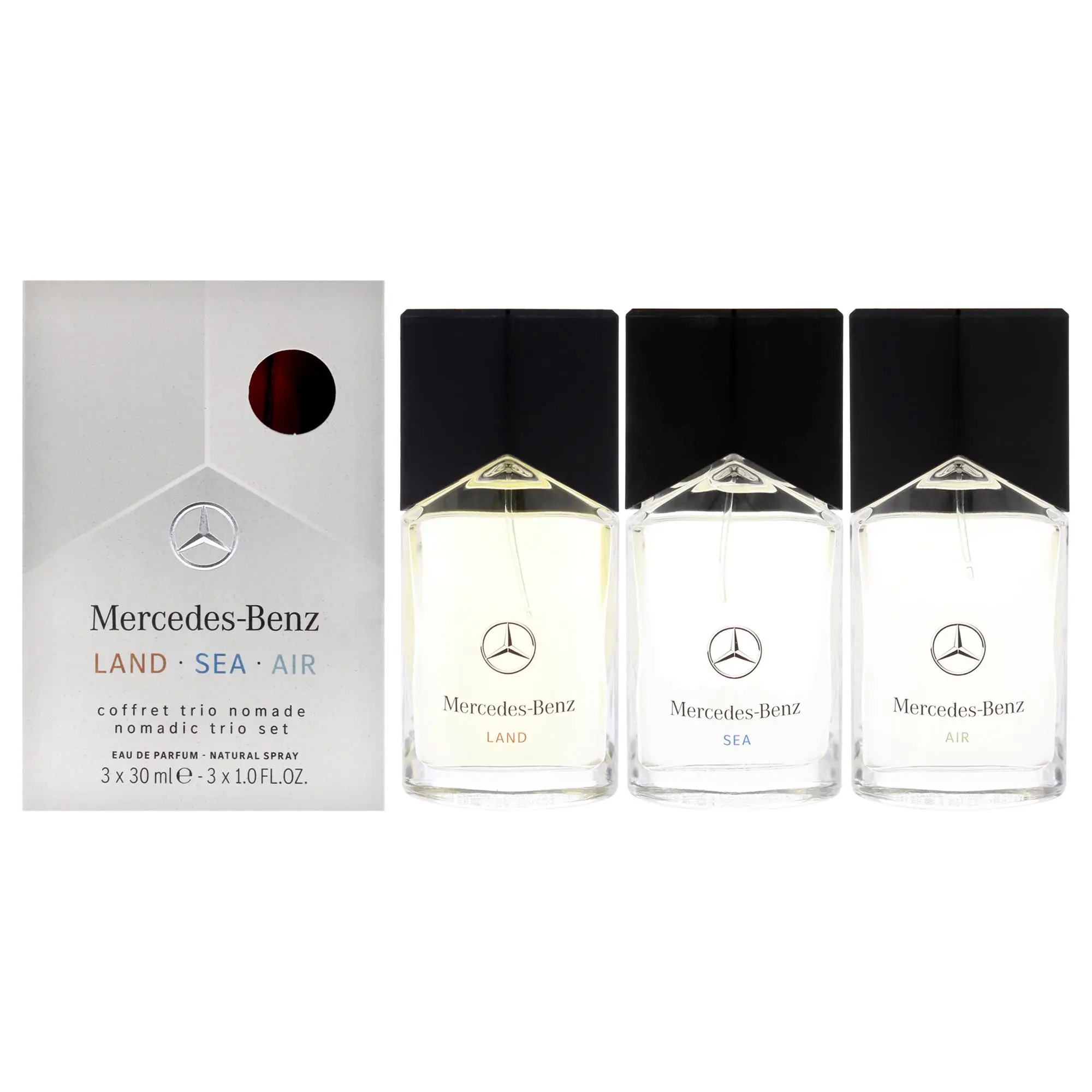 Mercedes Benz Lsa by Mercedes-Benz for Men - 3 Pc Gift Set 1.0oz Land EDP Spray, 1.0oz Sea EDP Spray, 1.0oz Air EDP Spray