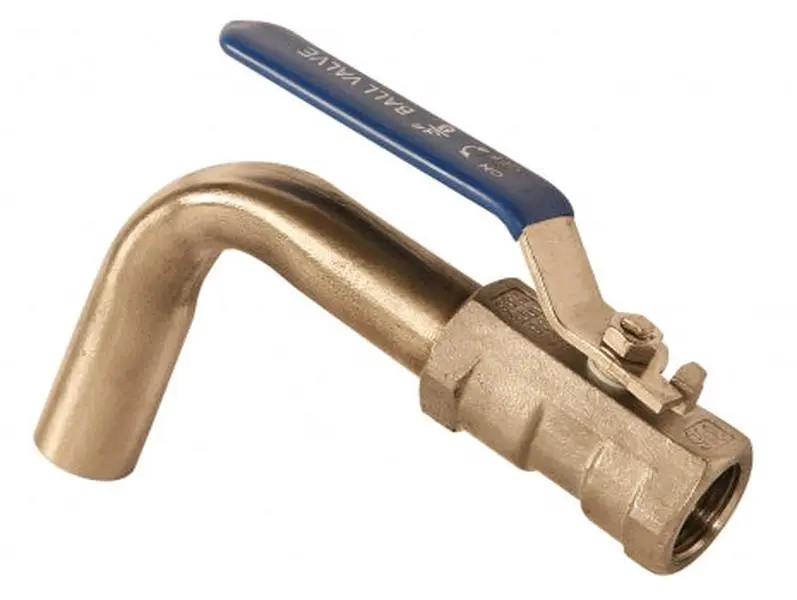 LiquiDynamics 900234W Control Faucet with Blue Handle and Standard Design for Versatile Use