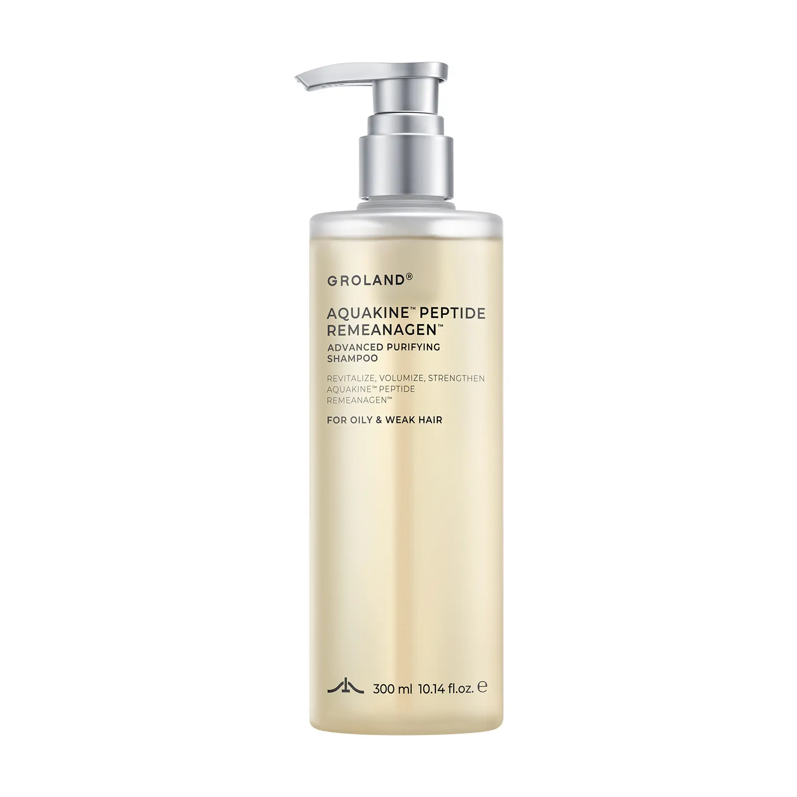Groland Advanced Purifying Shampoo with Rosemary & Caffeine | Oil-Balancing Scalp Care for Oily Scalp & Greasy Roots | Helps Add Lightweight Volume & Stronger-Looking Hair | 300ml