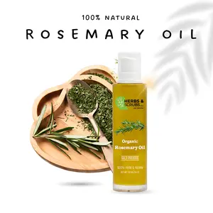 Herbs & Scrubs Rosemary Oil – 100% Pure, Natural Hair Growth Oil for Scalp, Edges & Beard Care, 4 fl oz